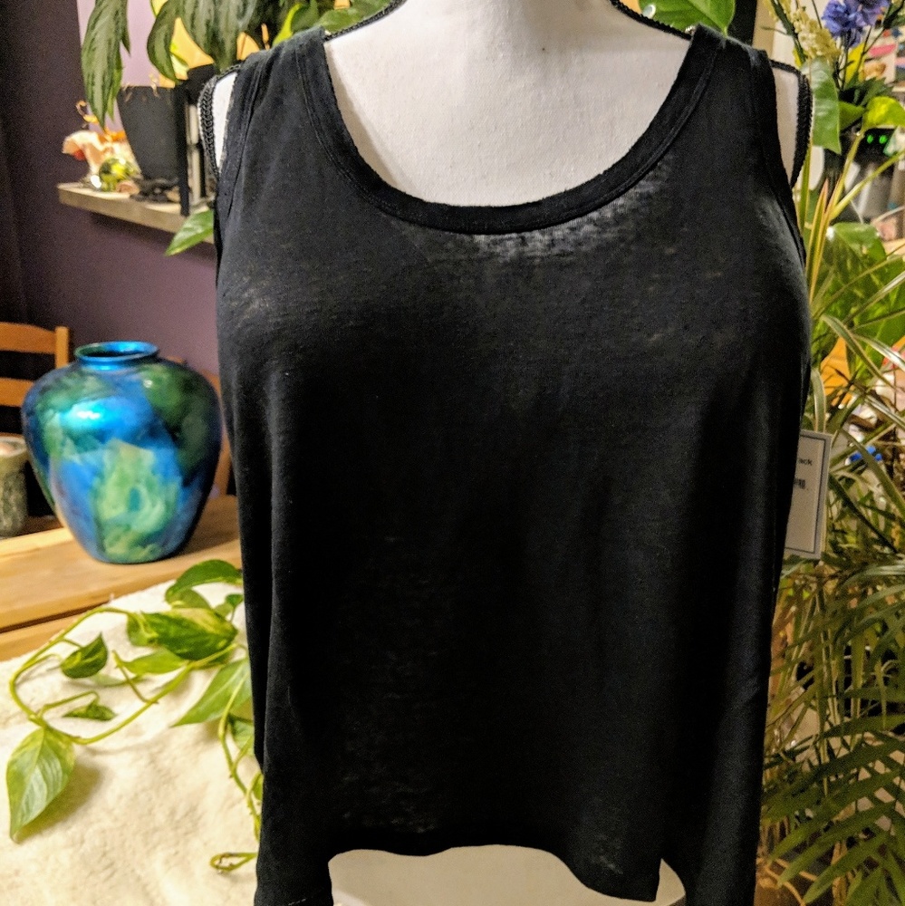 SALE SUSINA BLACK BURNOUT TANK BACK VENT 4X - Picture 5 of 8